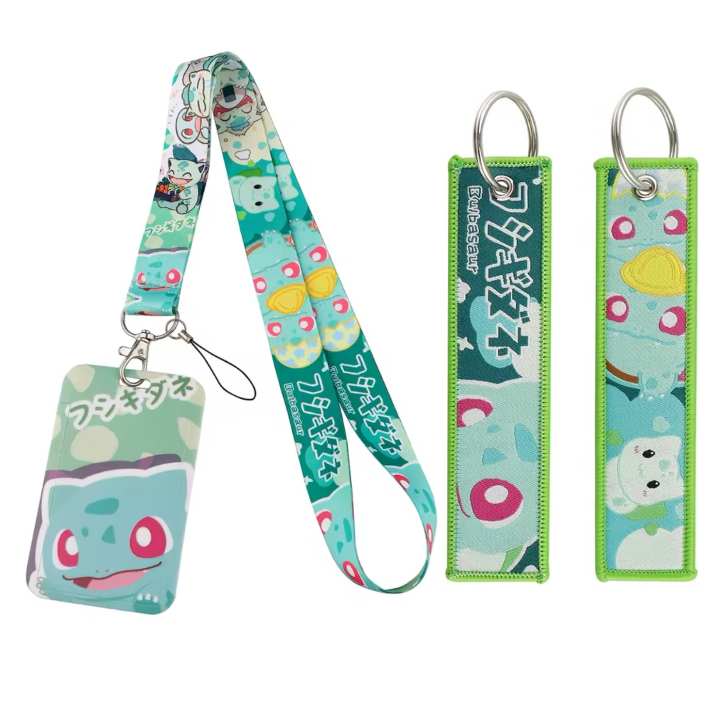 Pokémon ID Badge Lanyard & Keychain Set