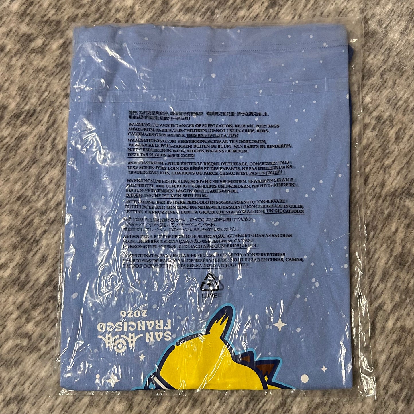 Pokémon Adult T-Shirt Night Sky Pikachu - Pokémon Center World Championships Exclusive